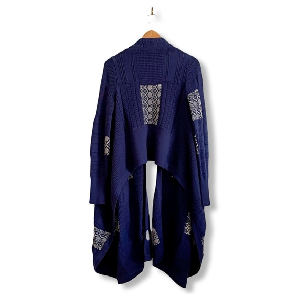 Artisan de Luxe Anthropologie Knit Ikat Long Cardigan XS - Picture 5 of 9